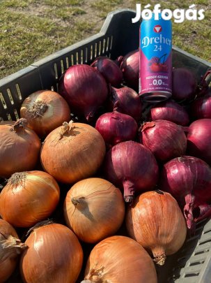 Vörös és lilahagyma eladó
