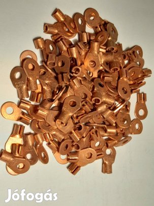 Vörösréz kábelsaru (16 négyzetmiliméterhez) Új 100 db