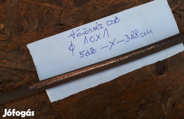 Vörösrézcső 10x1 mm-es eladó !