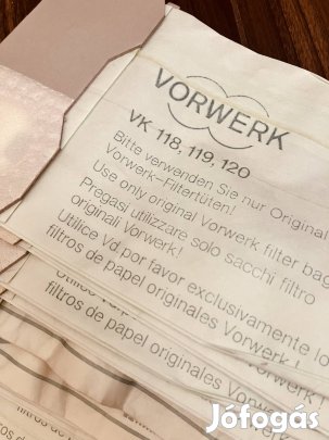 Vorwerk kobold 118 119 120  porzsák 12 darab