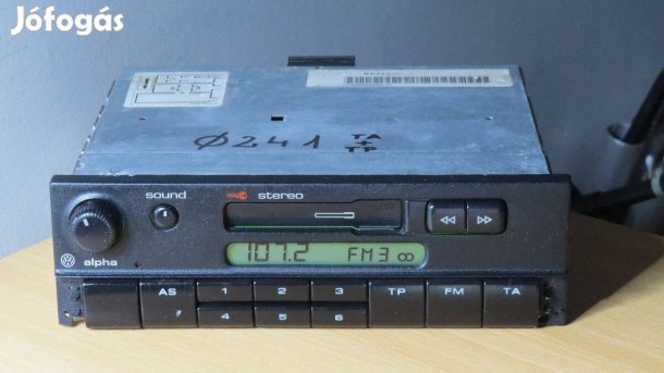 Vw Alpha gyári Golf 3 Vento autórádió rádió magnó - zöld