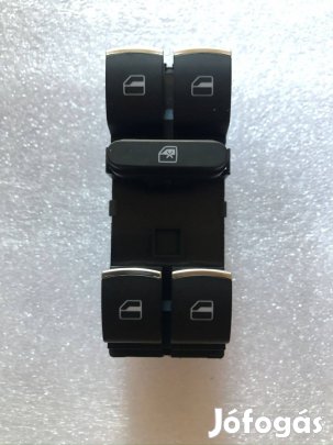 Vw Passat B6, Golf, Seat elektromos ablakemelő kapcsoló új fekete