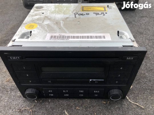 Vw Polo 9N 9N3 rádió magnó fejegység 