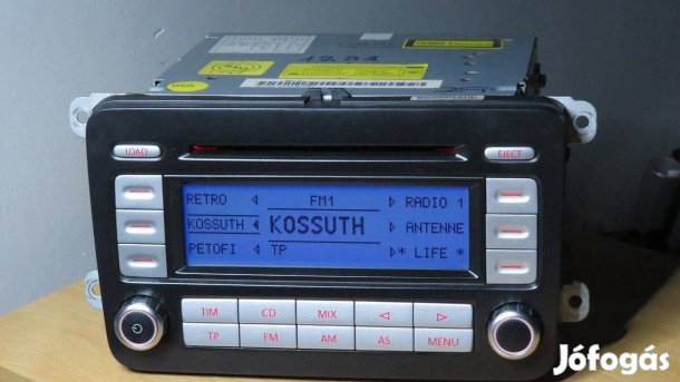 Vw RCD 500 gyári Passat Golf cd rádió
