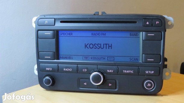 Vw RNS 300 gyári Golf navigációs cd rádió fejegység
