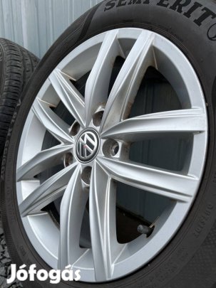 Vw gyári alufelni újszerű 205 55 16 Semperit nyárigumival szép állapot