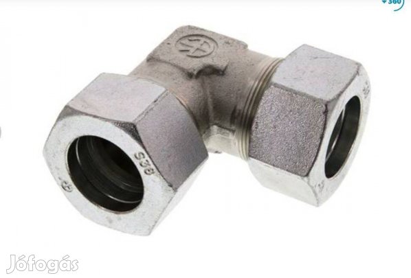 W38S hidraulika vágógyűrűs könyök csatlakozó - W38S elbow, DIN2353