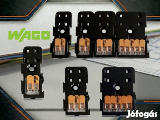 WAGO 221-412 50DB rögzítőadapter toldható - csavarozható, ragasztható 