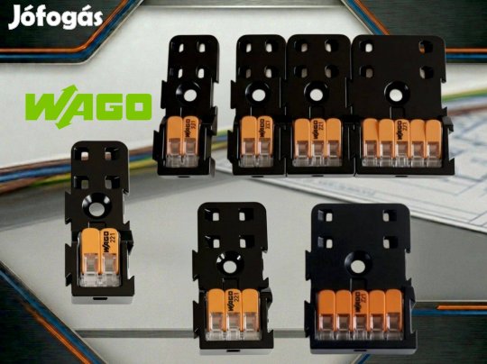 WAGO 221-413 50DB rögzítőadapter toldható - csavarozható, ragasztható