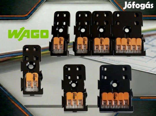 WAGO 221-415 50DB rögzítőadapter toldható - csavarozható, ragasztható
