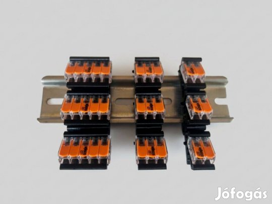 WAGO 221- 412 413/415 DIN TS35 kalapsin rögzítőadapter 3méretben