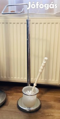 WC kefe es papír tartó