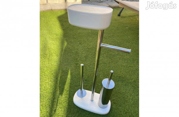 WC papírtartó állvány, Új! krómozott mobiltartóval stb eladó