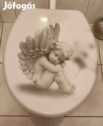 WC ülőke angyal mintával