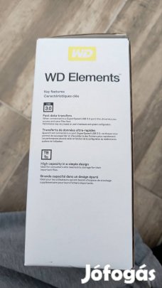WD Elements 12 TB külső winchester