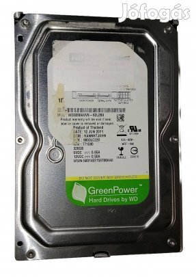 WD Western Digital 320GB HDD merevlemez SATA 3.5" 100/100 #0233