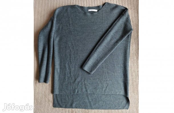 WERA Stockholm - szürke aszimmetrikus gyapjú pulóver /S/M