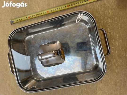 WMF sütőedény üvegfedővel - Cromargan� 18/10 rozsdamentes acélból