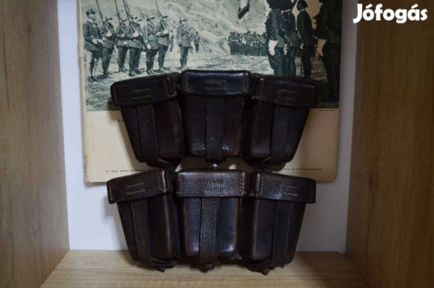 WW2 Német 3 rekeszes tölténytáska 2db