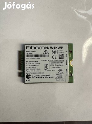 WWAN 4G/LTE kártya+antenna Fibocom W1KWP, L850-GL, DW5820e
