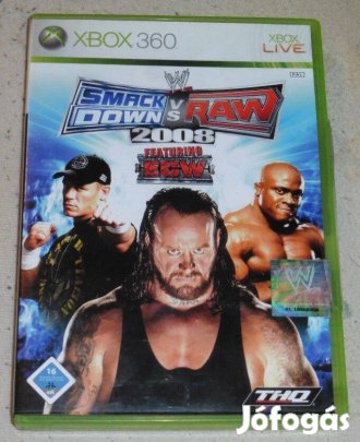 WWE Smack Down Vs Raw 2008 (Pankráció) Gyári Xbox 360 Játék