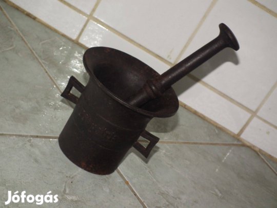 WW 1 vas első világháborús hadi mozsár "Pro patria - 1914 -1918"