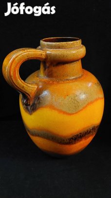 W.Germany retro iparművész kerámia nagy korsó váza