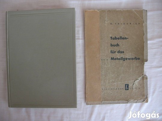W. Friedrich: Tabellenbuch für das Metallgewerbe, könyv