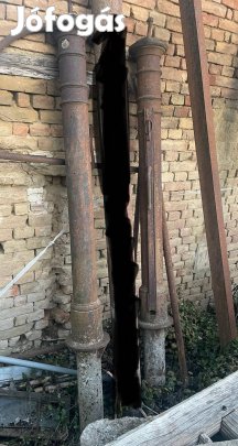 Waagner Wien antik öntöttvas istállóoszlop - 4 db