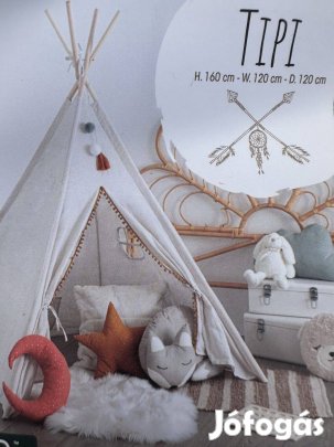 Wabi gyereksátor, 120x120x160 cm - natúr-homok, xn