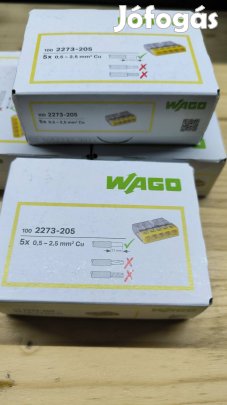 Wago 5-ös tömör vezetékhez 