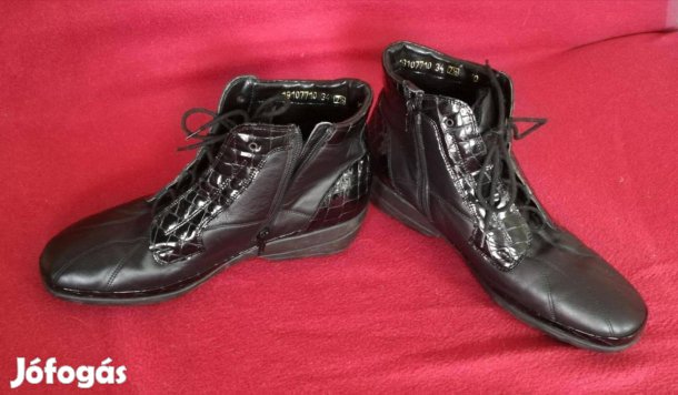 Waldlaufer 7-es 41,5 fekete, kényelmes bélelt bokacipő