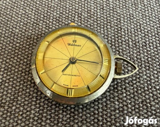 Waldman női medál óra, swiss made, zsebóra