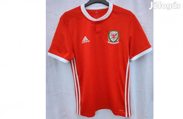 Wales válogatott 2017-es piros eredeti adidas mez (S)