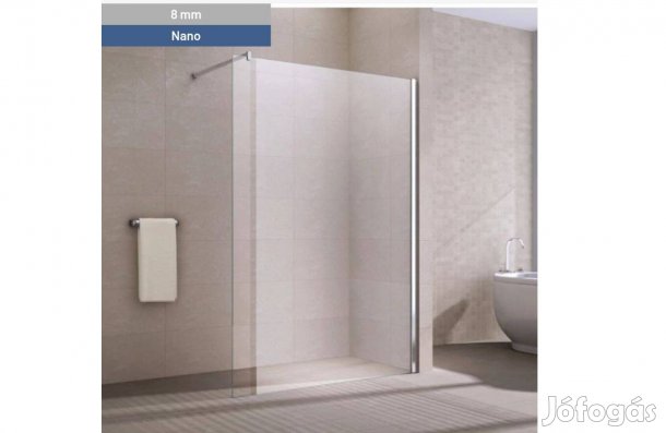 Walk-in 80*195 cm üvegfal Új!