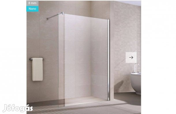 Walk ín Zuhanyfal 8mm 100*200 Original (bontatlan)