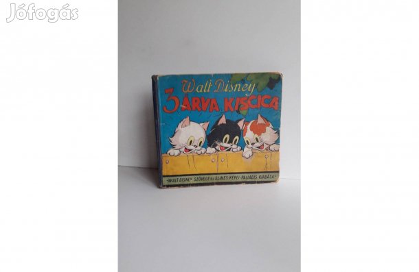 Walt Disney Három árva kiscica gyerek mesekönyv