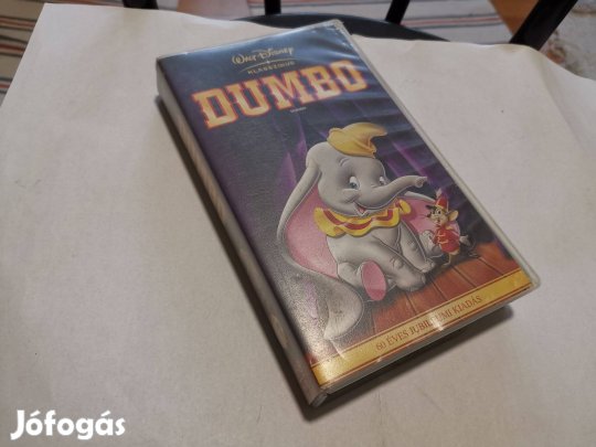 Walt Disney klasszikus mese VHS kazetta - Dumbo - 60 éves jubileumi k