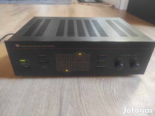 Wangine WPA-600 Pro végerősítő. Sanken tranzisztorok. 2x80W/2x120W!