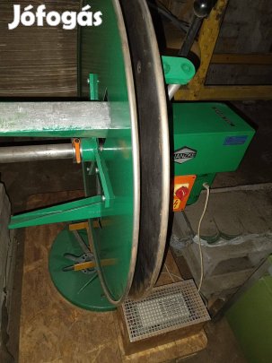 Wanzke lemezlefejtő, lemez tekercselő gép