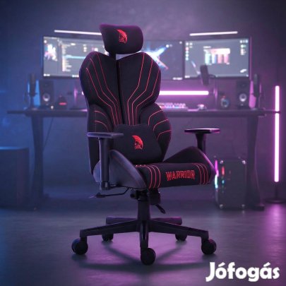 Warrior gamer szövet szék fekete-piros (MC196-3-1)