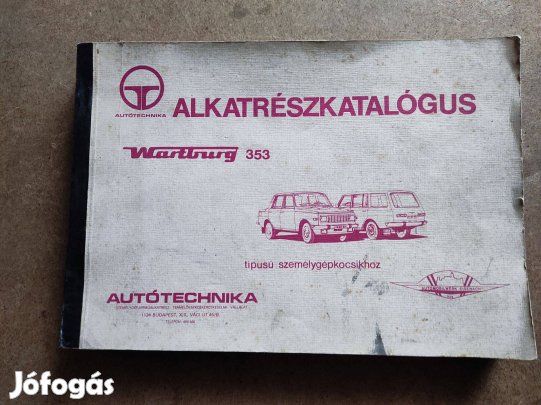 Wartburg 353 alkatrészkatalógus