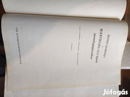 Wartburg 353 javítási útmutató