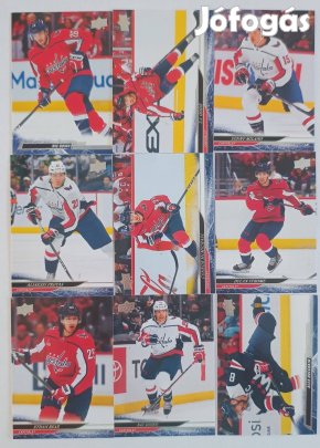 Washington Capitals NHL kártyák Wilson Ovechkin Laich Oshie Bear