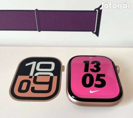 Watch 10, Cellular, 46mm, Rose Gold, akku 100%, garanciás, karcmentes