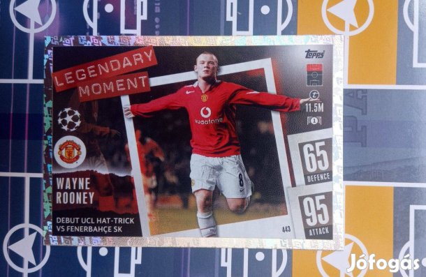 Wayne Rooney (Manchester United) UEFA Legendary Moment kártya