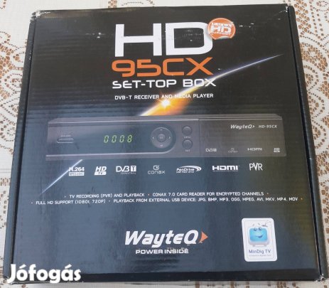 Wayteq HD-95CX dekóder, set-top box hibás