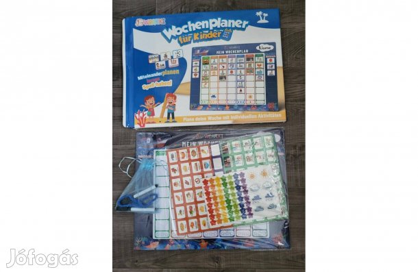 Wearxy Montessori gyermek heti tervező mágneses tábla