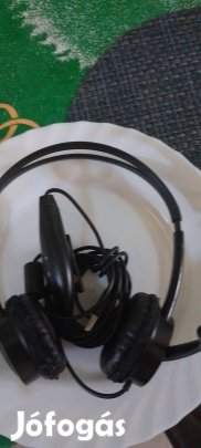 Web-s fülhallgató, mikrofonos,