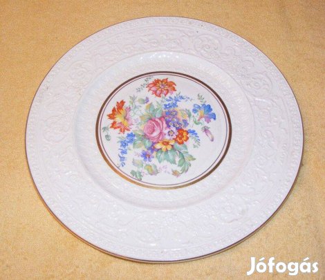 Wedgwood angol virágos porcelán tányér
